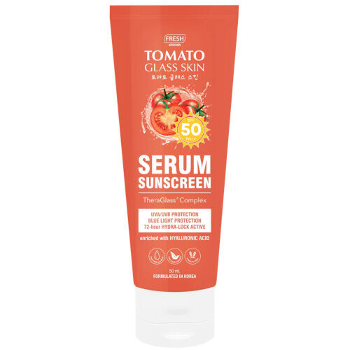 Tomato Glass Skin Serum Sunscreen SPF 50