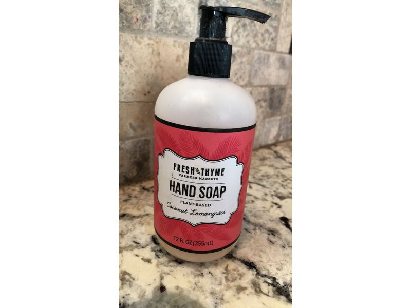 Fresh Thyme Farmers Market Hand Soap, Coconut Lemongrass, 12 fl oz