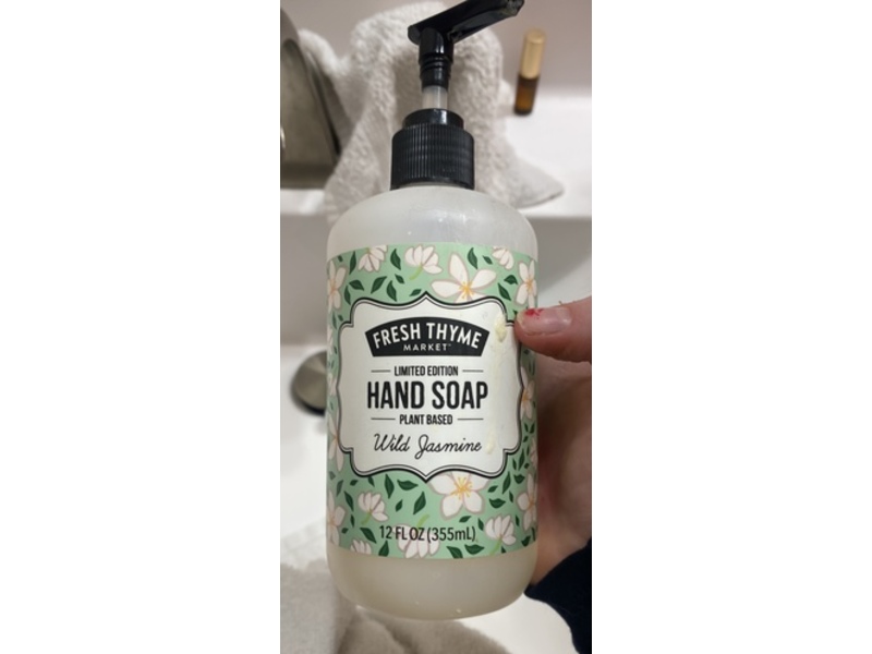 Fresh Thyme Hand Soap, Wild Jasmine, 12 fl oz/355 mL