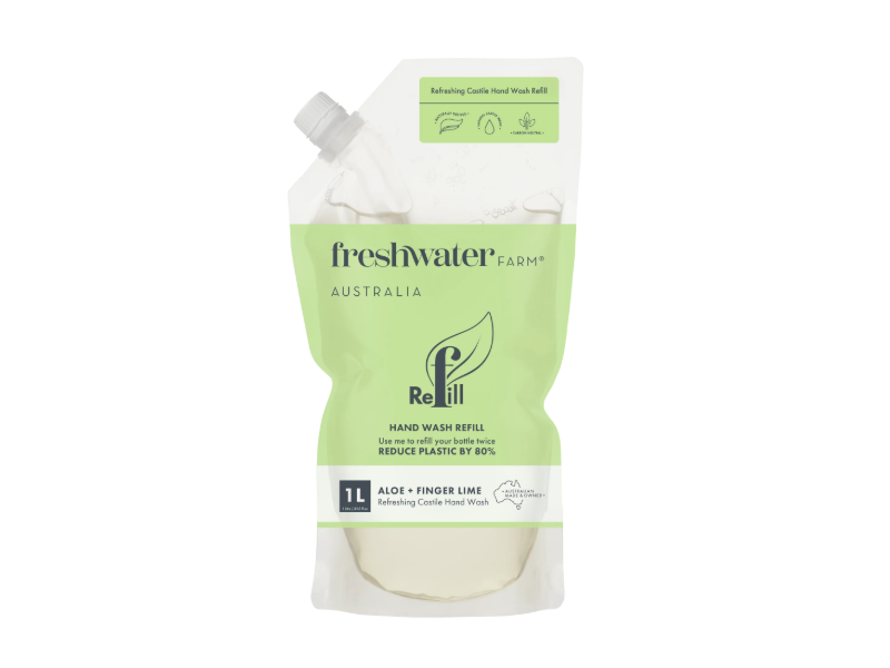 Freshwater Farm Australia Hand Wash Refill, Aloe & finger Lime, 1 L