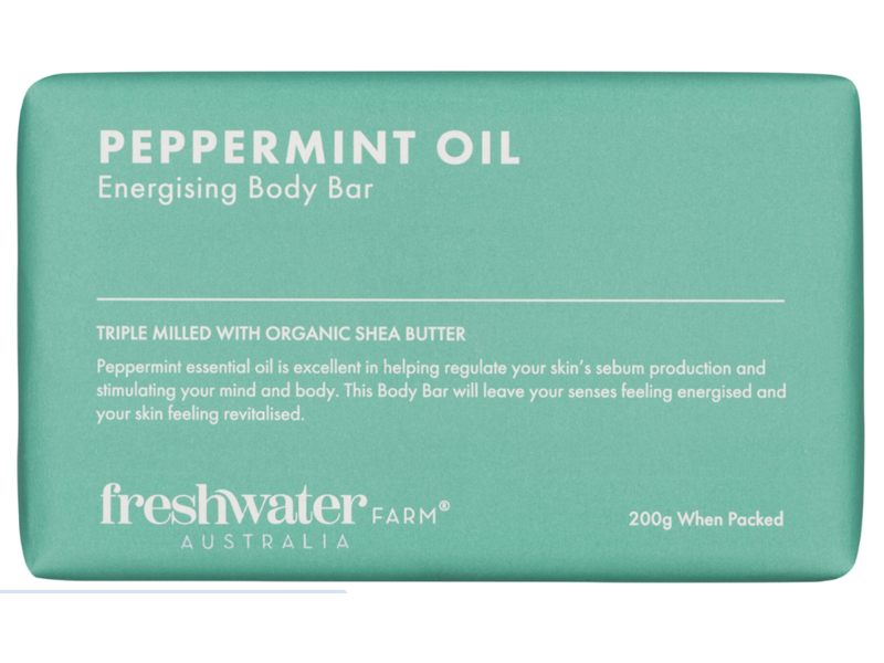 Freshwater Farm Energising Body Bar, Peppermint Oil, 200 g
