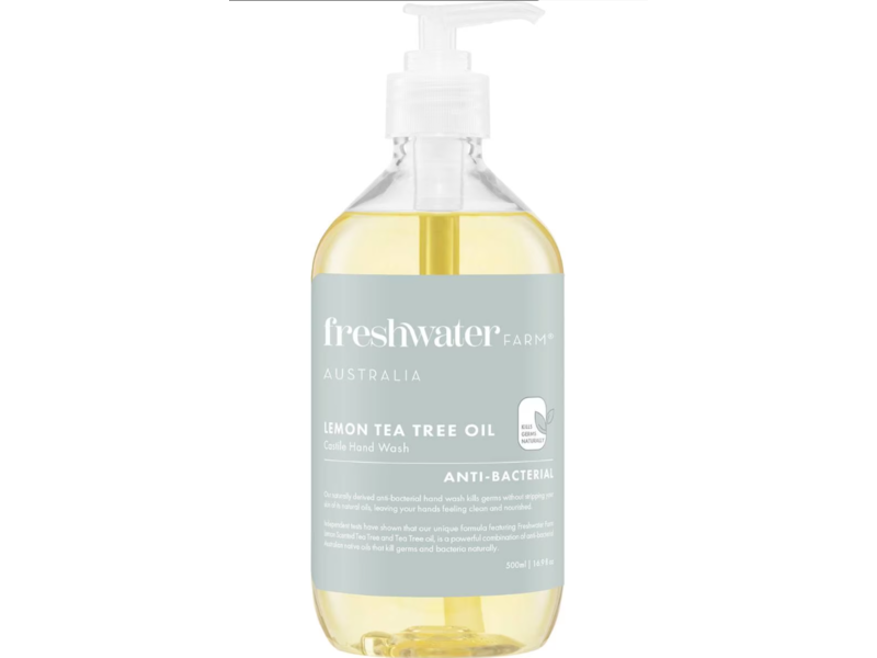 Freshwater Farm Gentle Hand Wash, Lemon Tea Tree Oil, 16.9 fl oz/500 mL