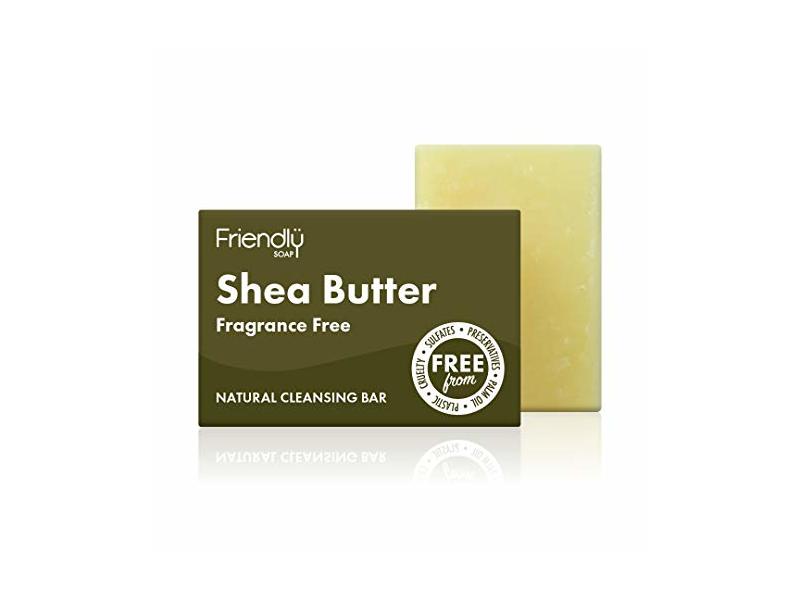 Friendly Soap Natural Handmade Facial Cleansing Bar, Shea Butter, 95 g