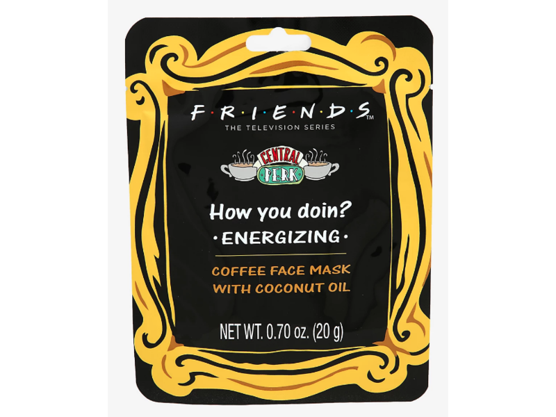 Friends Central Perk How You Doin? Energizing Coffee Face Mask, Coconut Oil, 0.70 oz/20 g