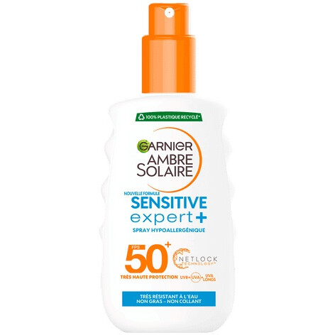 New Formula Sensitive Expert+ Hypoallergenic Spray SPF 50+ With Netlock Technology