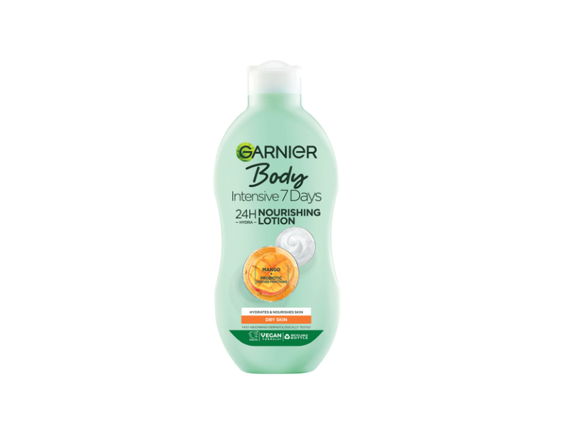 Garnier Body Intensive 7 Days Nourishing Lotion, Mango + Probiotic, 400 mL