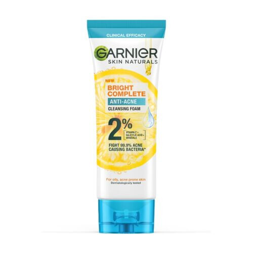 Bright Complete Anti Acne Cleansing Foam 2% Vitamin C + Salicylic Acid + Minerals