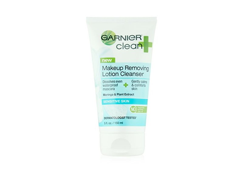 Garnier Clean+ Makeup Removing Lotion Cleanser Sensitive Skin, 5 Fluid Ounces