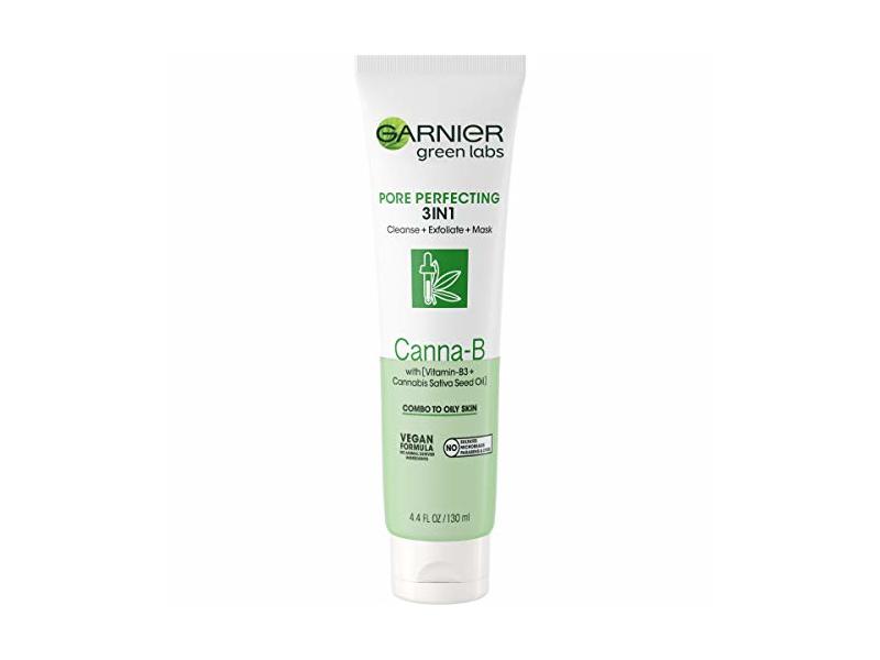 Garnier Green Lab Pore Perfecting 3 In 1 Face Wash, 4.4 fl oz/130 ml