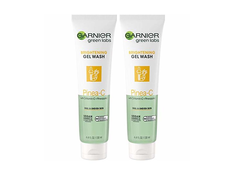 Garnier Green Labs Pinea-C Brightening Gel Washable Cleanser, 4.4 fl oz/130 mL