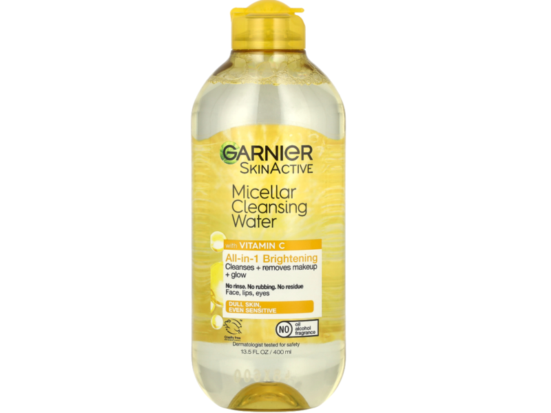 Garnier Micellar All-In-1 Brightening Cleansing Water, Vitamin C, 13.5 fl oz/400 mL, Pack Of 2