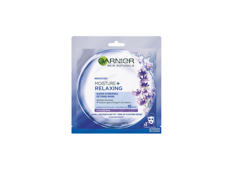 Garnier Moisture + Relaxing Super Hydrating Detiring Mask, 1 count