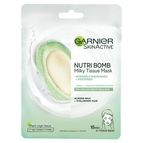 Nutri Bomb Milky Face Sheet Mask Almond Milk And Hyaluronic Acid For Nourished & Restored Skin