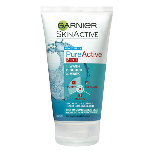 Pure Active 3-In-1 Wash, Scrub, Mask