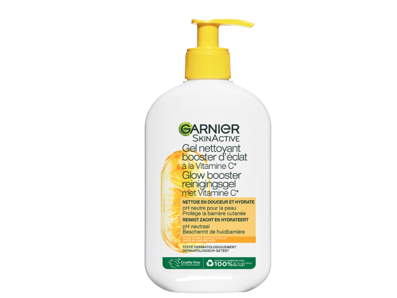 Garnier Skinactive Glow Booster Reinigings Gel, Vitamin C, 250 mL