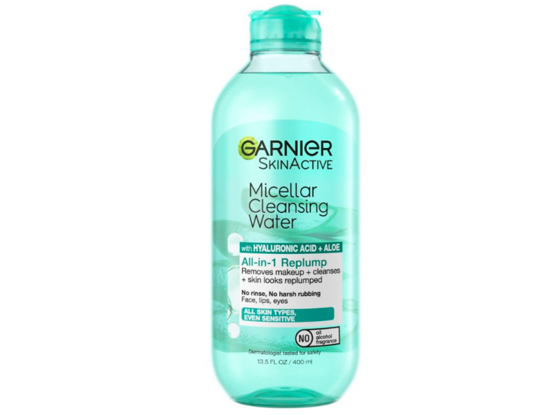 Garnier SkinActive Micellar Cleansing Water All-in-1 Replump, 13.5 fl oz/400 ml