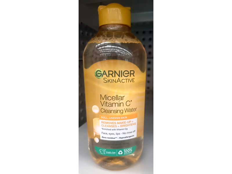 Garnier SkinActive Micellar Cleansing Water, Vitamin C, 125 mL
