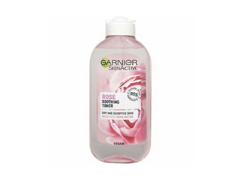 Garnier SkinActive Rose Soothing Toner, Rose Water, Vegan Formula, 200 mL