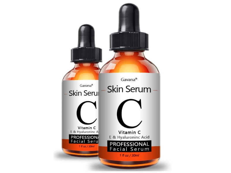 Gavana Skin Serum, Vitamin C, 1 fl oz/30 mL, Pack Of 2