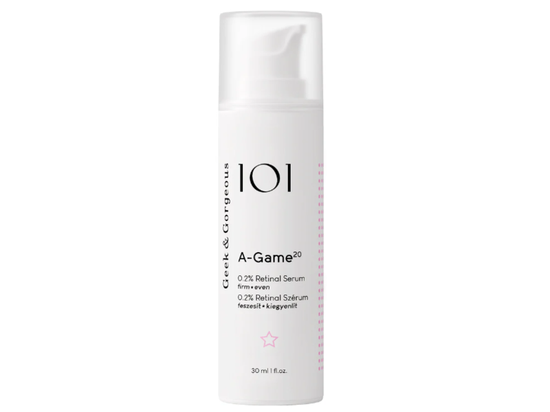 Geek & Gorgeous 101 A-Game 20, 0.2% Retinol Serum, 1 fl oz/30 mL