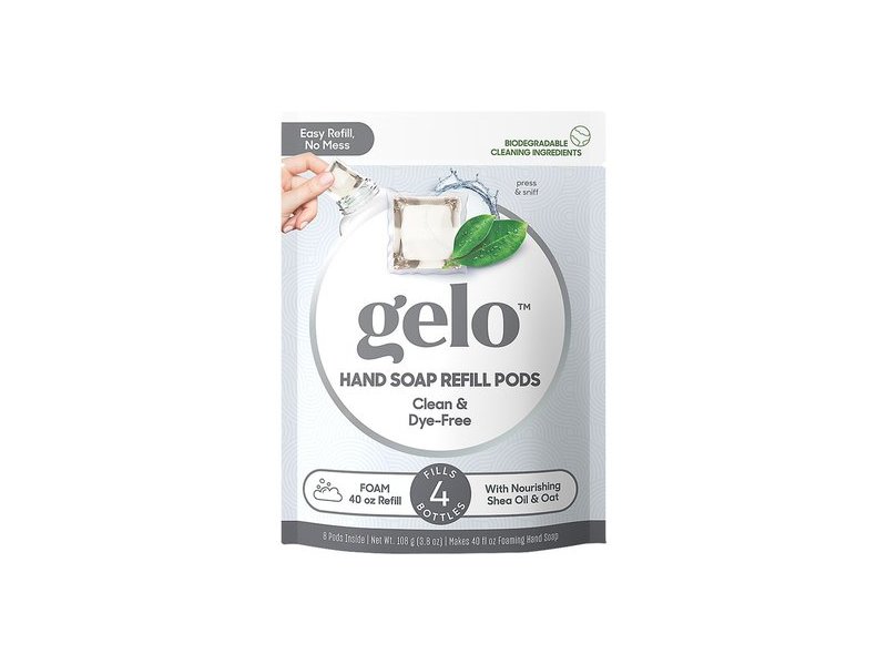 Gelo Hand Soap Refill Pods, Clean & Dye-Free, 40 fl oz/108 g