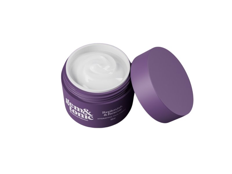 Gem&Tonic Replenish + Rescue Hydarting Face Cream, 1.7 fl oz/50 mL