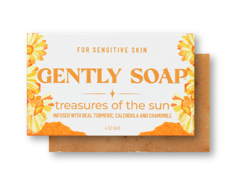 Gently Soap Bar Treasures Of The Sun, 4 oz