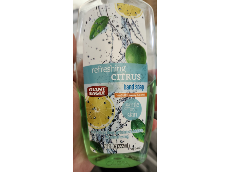 Giant Eagle Hand Soap, Citrus, 7.5 fl oz/222 mL