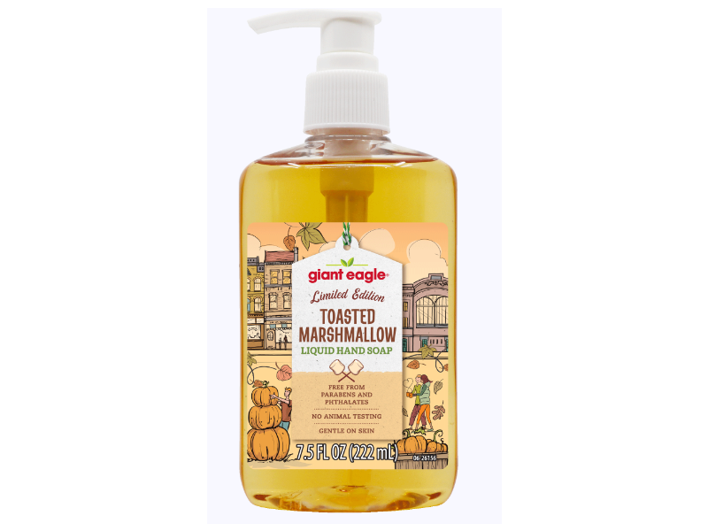 Giant Eagle Liquid Hand Soap, Toasted Marshmallow, 7.5 fl oz/222 mL