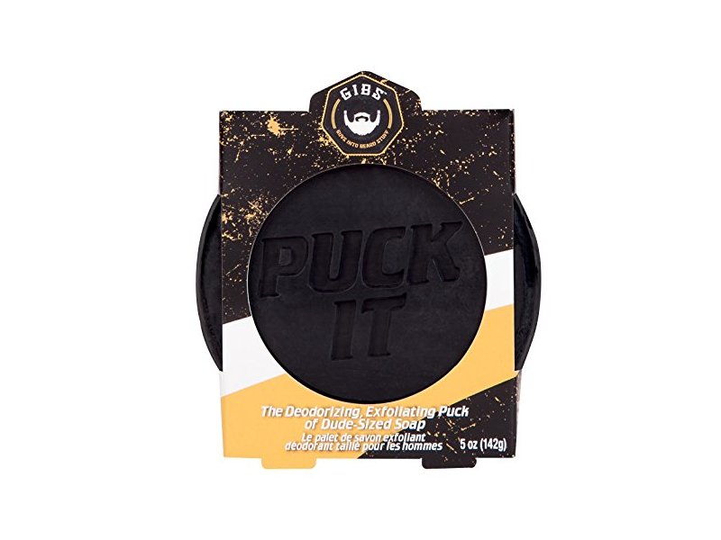 GIBS Grooming Puck It Exfoliating Soap Bar for Men, 5 Ounce