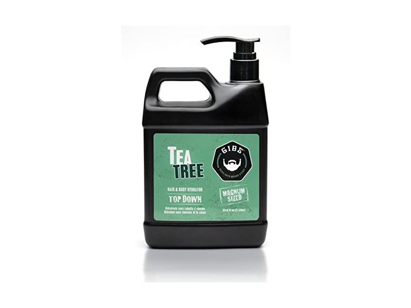 Gibs Top Down Hair & Body Hydrator, Tea Tree, 33.8 fl oz/1 L