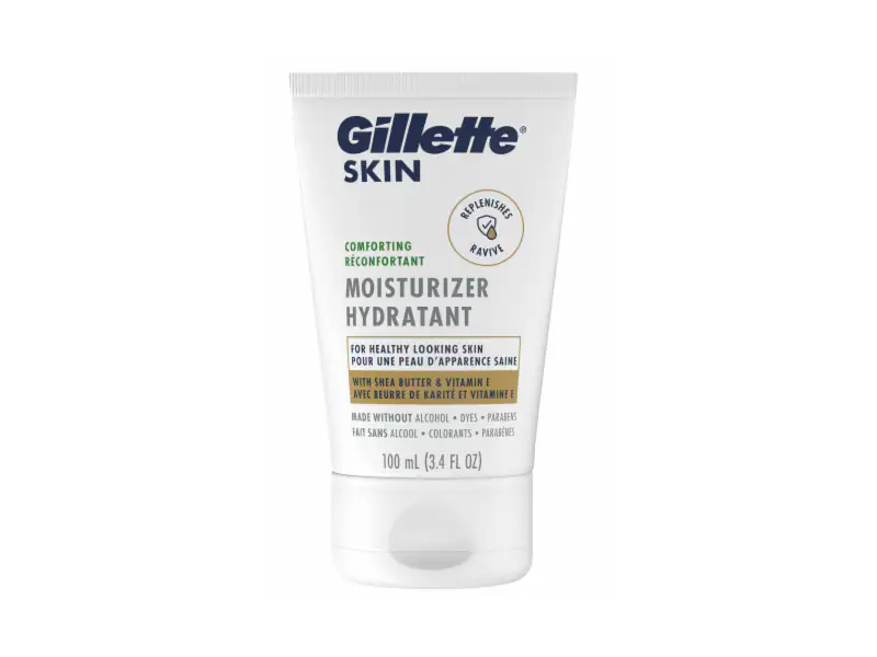 Gillette Skin Moisturizer, Shea Butter & Vitamin E, 3.4 oz/100 mL