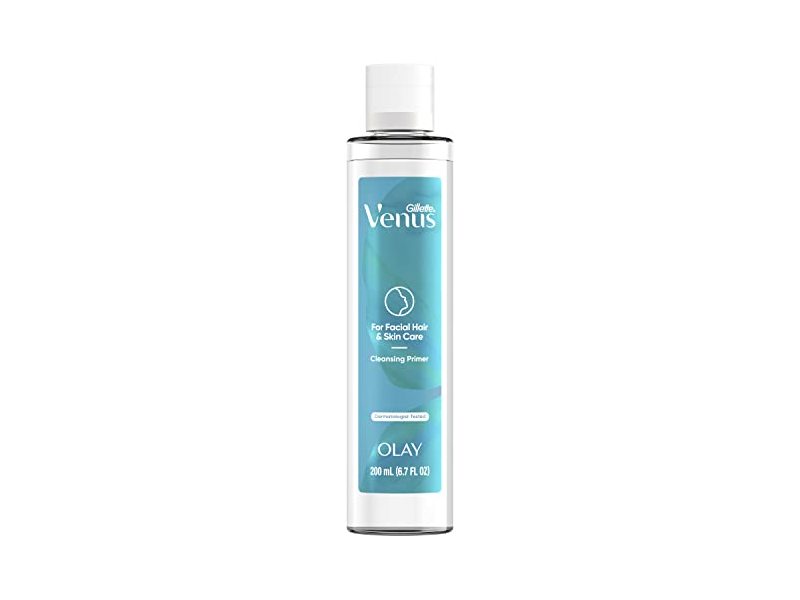 Gillette Venus For Facial Hair & Skin Care Cleansing Primer, 6.7 fl oz/200 mL