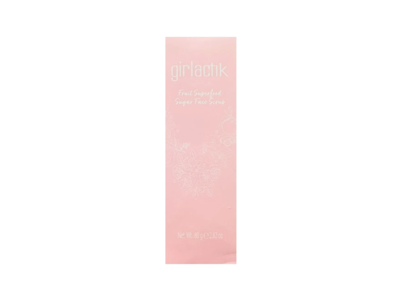 Girlactik Fruit Superfood Face Scrub, Sugar, 2.82 oz/8.0 g