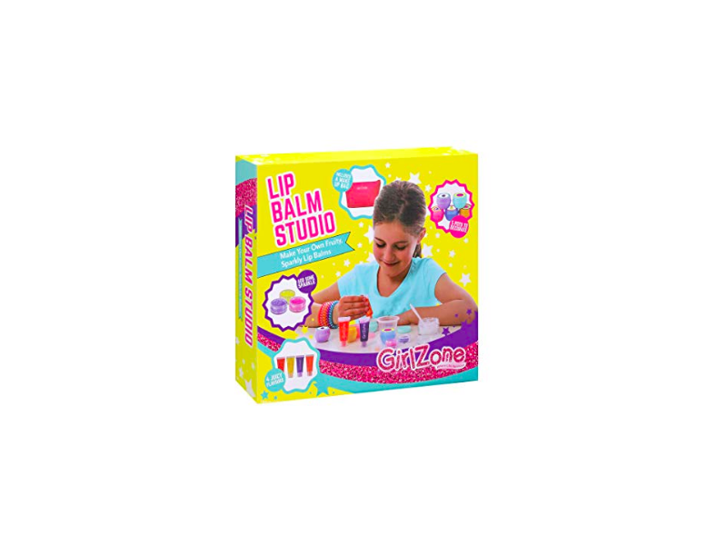 GirlZone Make Your Own Lip Balm Fun Makeup Set for Girls, 22 pieces