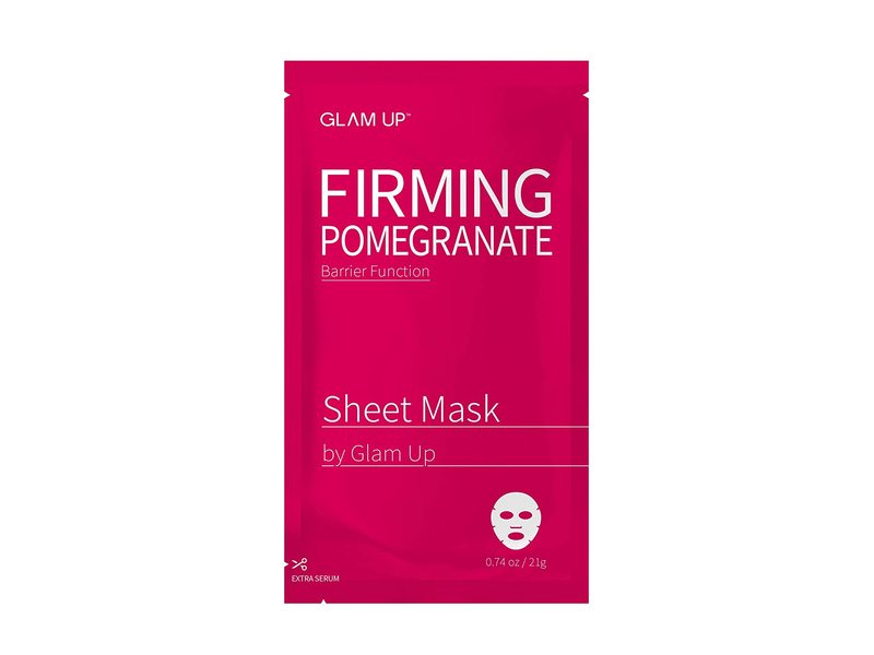 Glam Up Firming Pomegranate Sheet Mask, 0.74 oz