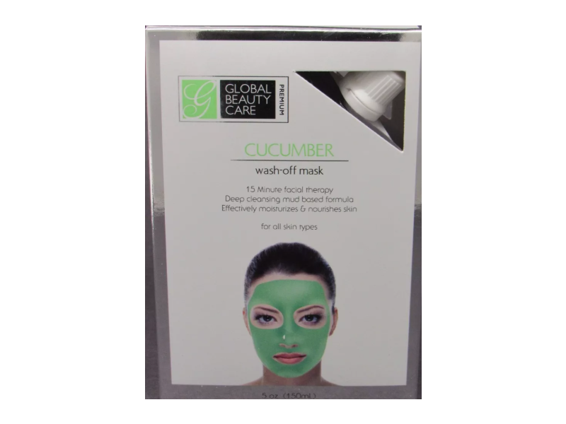 Global Beauty Care Wash-Off Mask, Cucumber, 5 fl oz/150 mL
