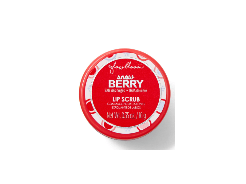 Glow Bloom Lip Scrub, Snow Berry, 0.35 oz/10 g