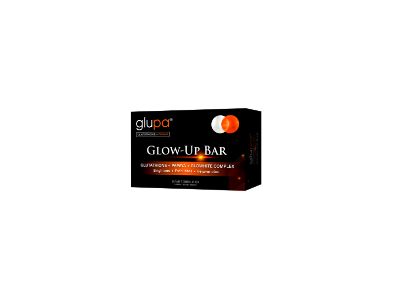 Glupa Glow-Up Bar, Glutathione + Papaya + Glowhite Complex, 135 g