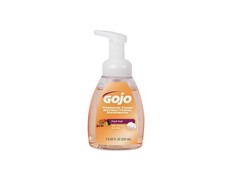 Gojo Foam Antibacterial Handwash, Fresh Fruit, 7.5 fl oz/222 mL