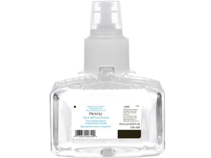 Gojo Provon Clear & Mild Foam Handwash, Unscented, 23.6 fl oz/700 mL