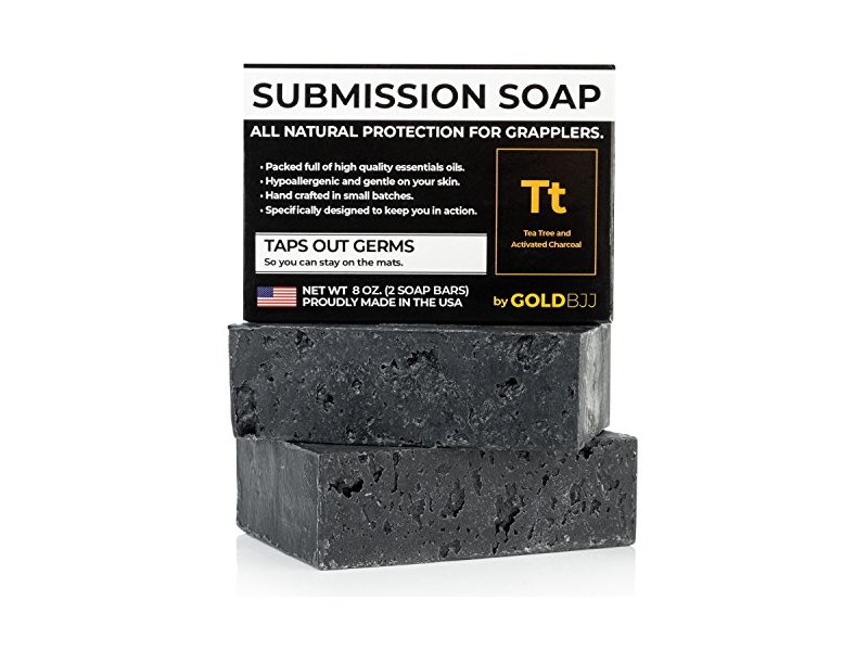Gold BJJ Premium Tea Tree Oil Soap With Activated Charcoal!