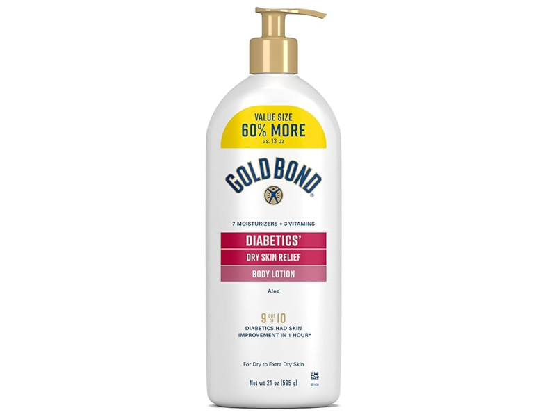Gold Bond Diabetics' Dry Skin Relief Body Lotion, Aloe, 21 oz/595 g