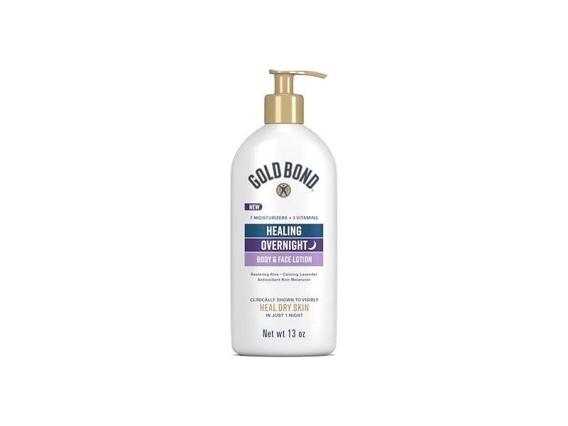 Gold Bond Healing Overnight Body & Face Lotion, 13 oz/368 g