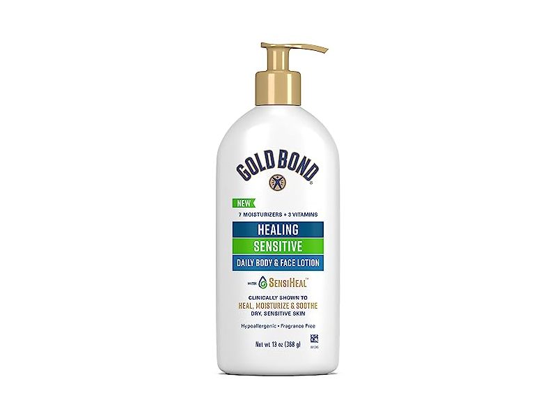 Gold Bond Healing Sensitive Daily Body & Face Lotion,13 oz/368 g