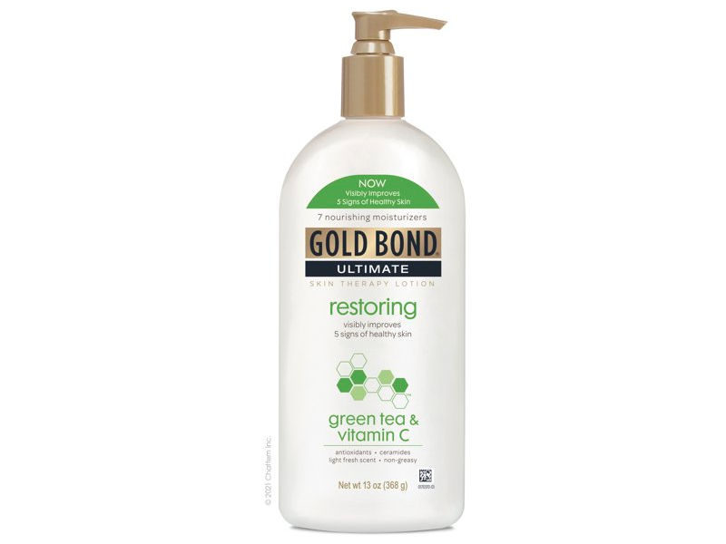 Gold Bond Ultimate Restoring Skin Therapy Lotion, Green Tea 7 Vitamin C, 13 oz/368 g, Pack Of 2