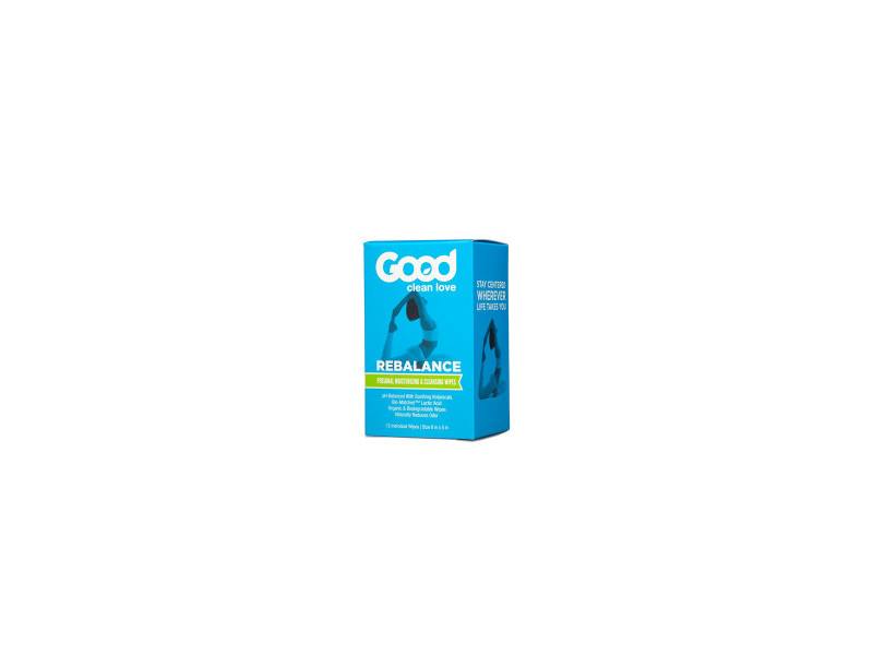 Good Clean Love Personal Moisturizing & Cleansing Wipe, Rebalance, 1 Count