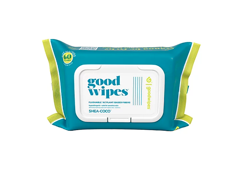 Good Wipes Flushable Wipes, Shea Coco, 60 Count