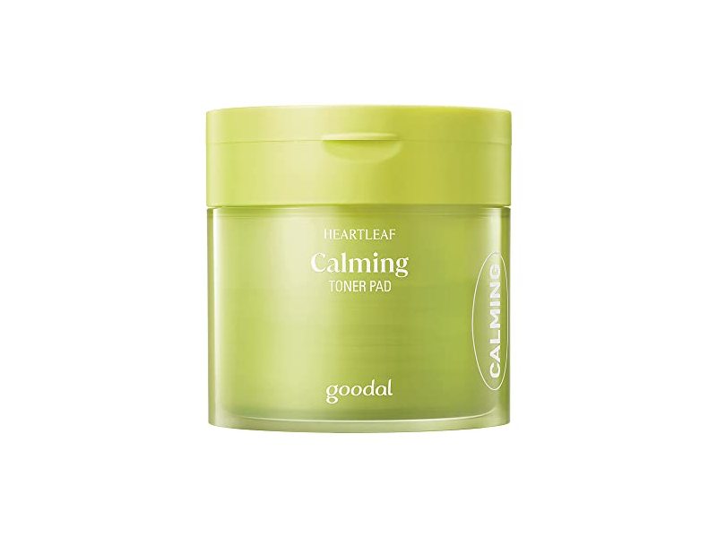 GOODAL Heart Leaf Calming Toner Pads for All Skin Types, Houttuynia Cordata (2022 Ver.)