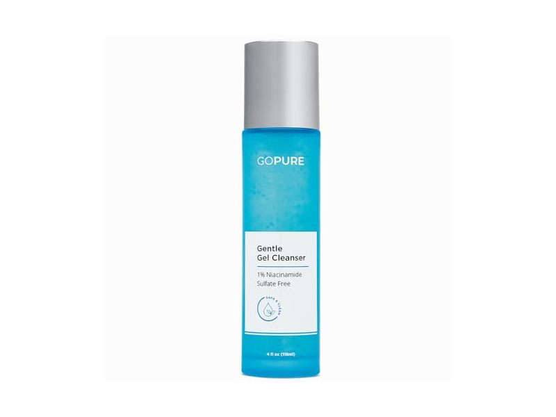 GoPure Gentle Gel Cleanser, 1% Niacinamide, 4 fl oz/118 mL